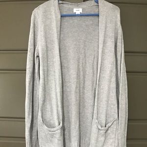 Silver/Grey Old Navy Cardigan with Pockets Large